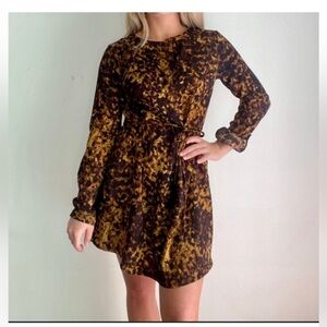 Merona Brown Patterned Dress